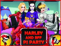 Dress Up Game: Harley and BFF PJ Party image